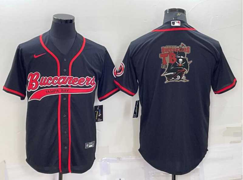 Men's Tampa Bay Buccaneers Black Team Big Logo With Patch Cool Base Stitched Baseball Jersey,We sell and wholesale Men's Tampa Bay Buccaneers Black Team Big Logo With Patch Cool Base Stitched Baseball Jersey on line form chian!